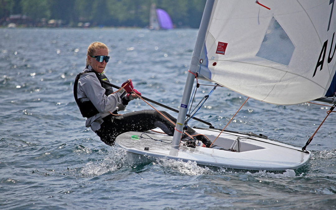 Evi Buttinger 2.Platz am Laser in Weyregg