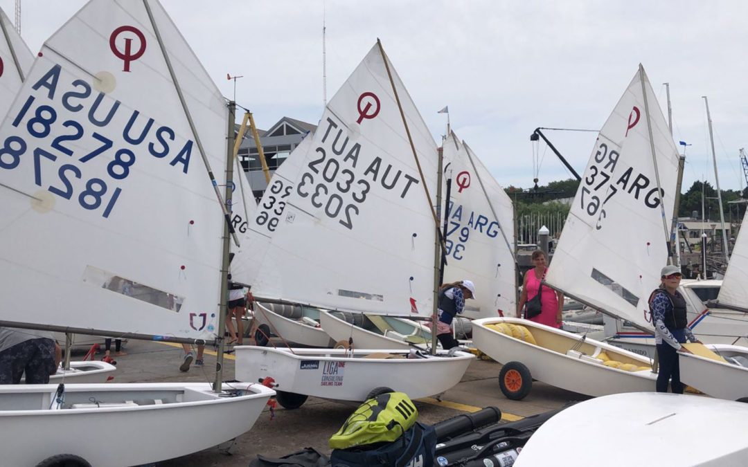 Kris Wagner (UYC-Mattsee) bei Optimist-Regatta in Argentinien