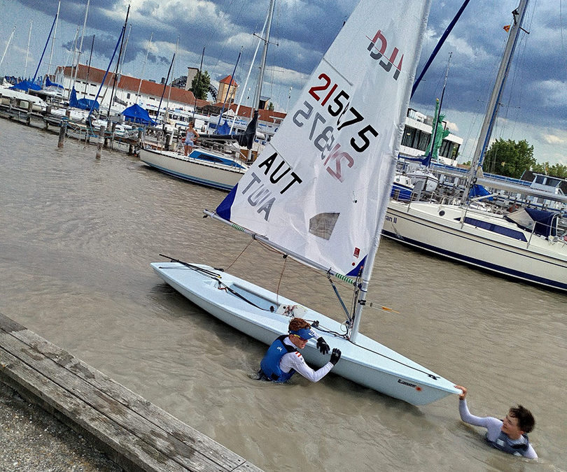 Felix Rhomberg (UYCMa) ILCA 11. Platz beim Seestern Cup des YCBb